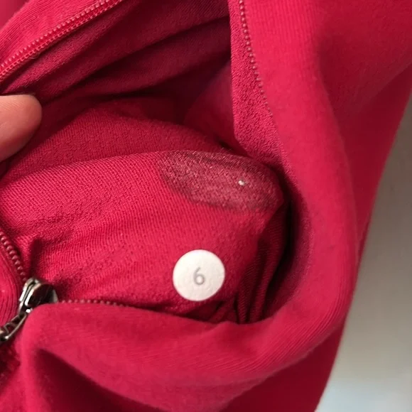 Lululemon | Bahkti Cranberry Red Bhakti Athleisure Workout Yoga Wrap Jacket 6 - Picture 7 of 8